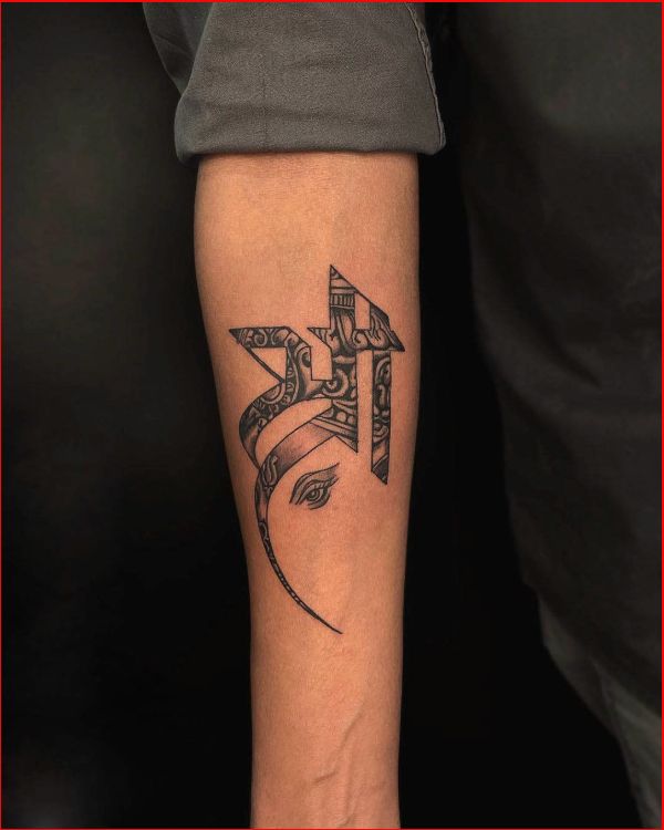 ganesh tattoo simple