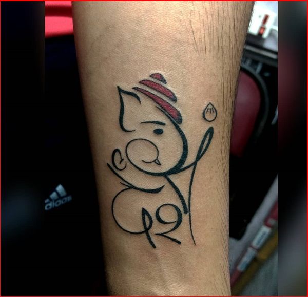 ganesh tattoo simple