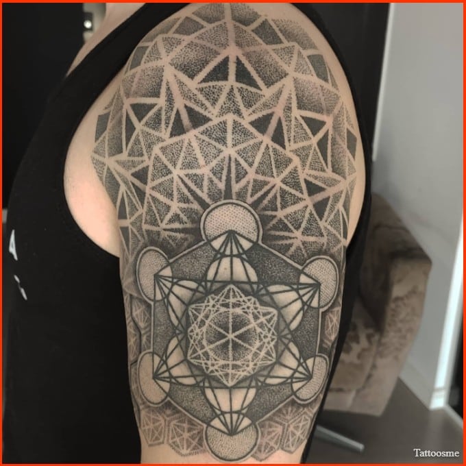 Geometric tattoo design
