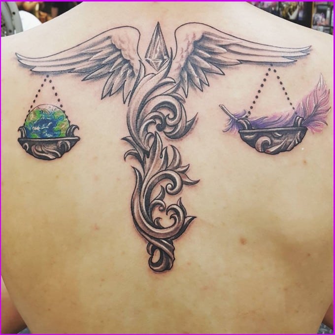 tribal libra tattoo
