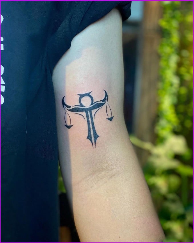 men libra tattoos