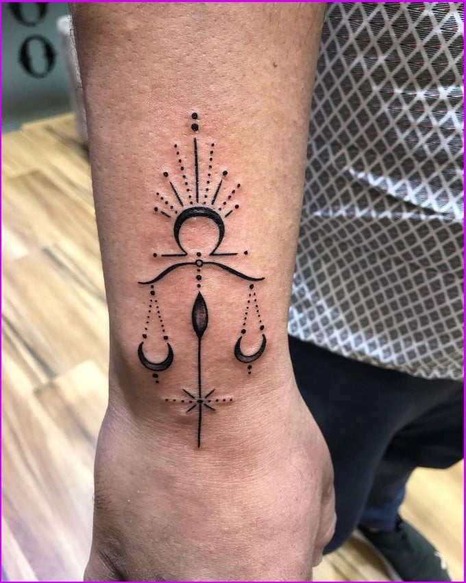 libra and pisces tattoo
