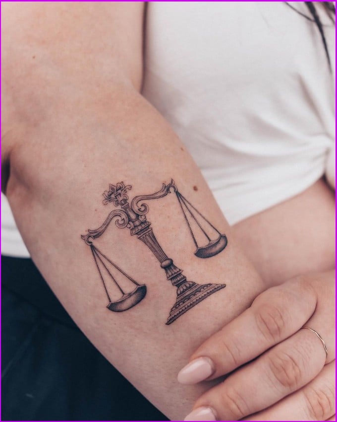 small libra tattoos