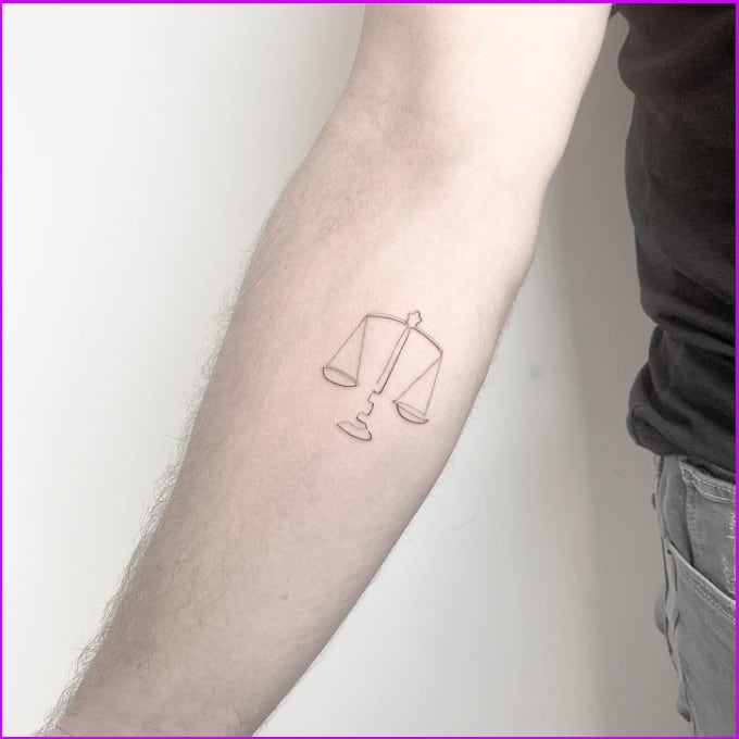 woman cute libra tattoos