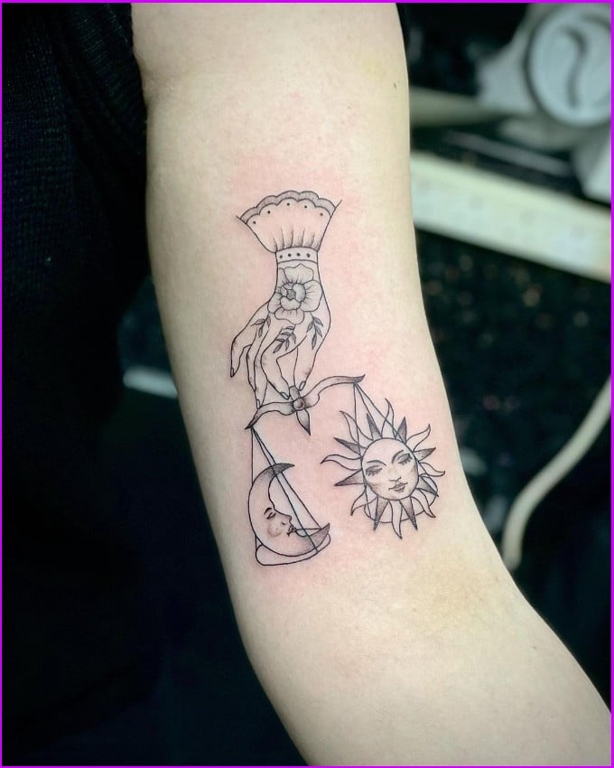 aries and libra tattoo