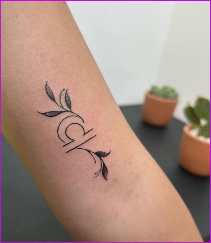 small libra tattoos