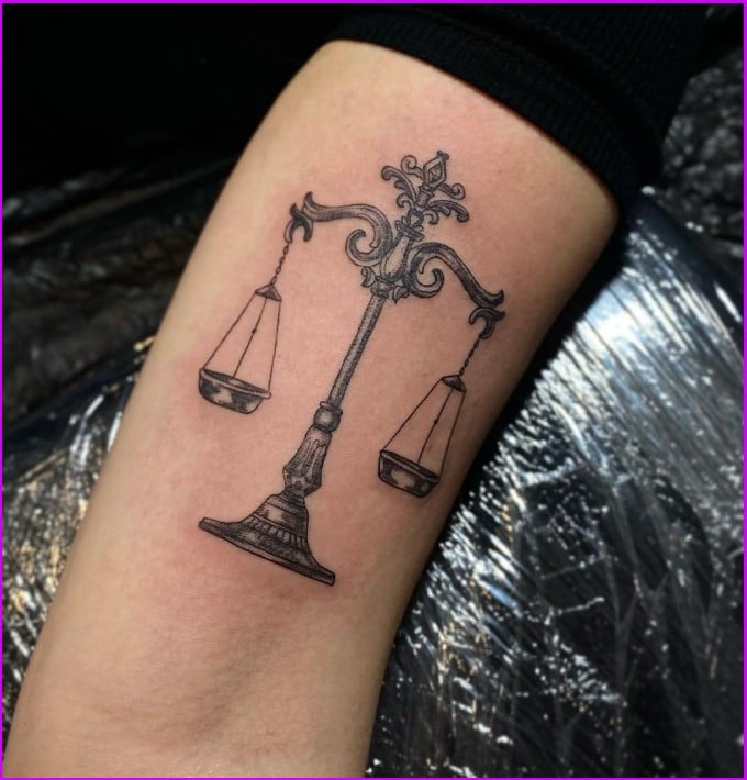 tattoos libra sign