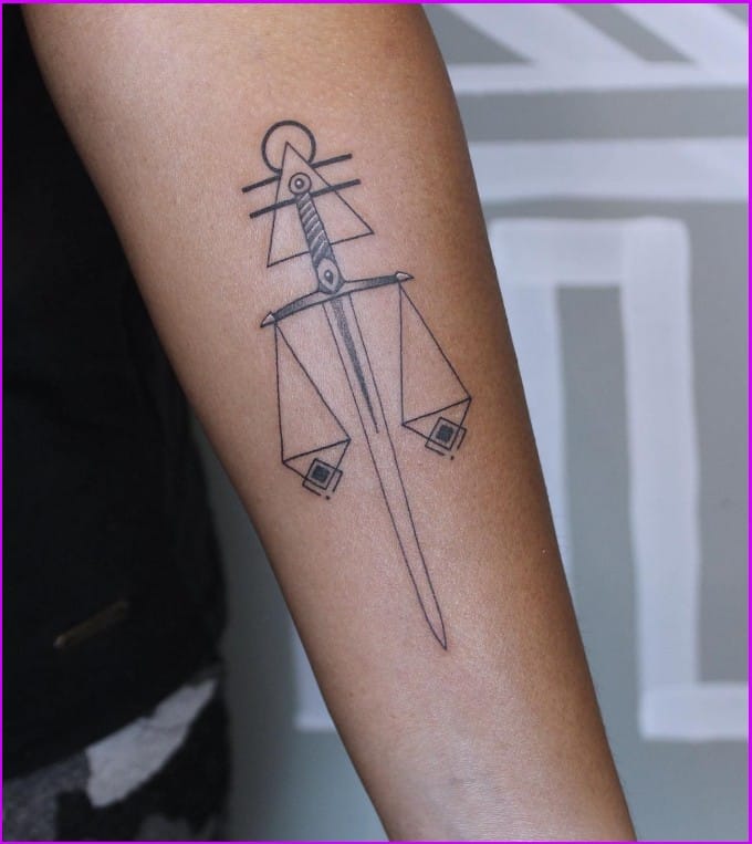 men libra tattoos