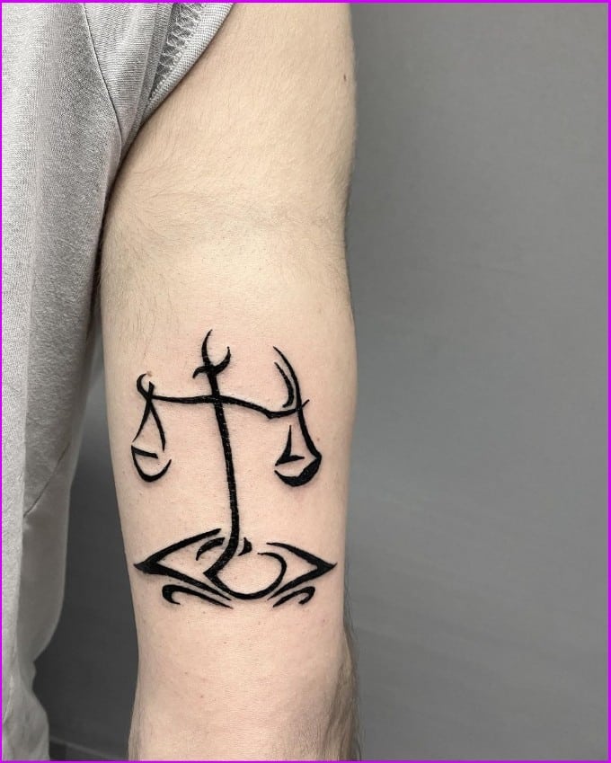 libra tattoos for black females
