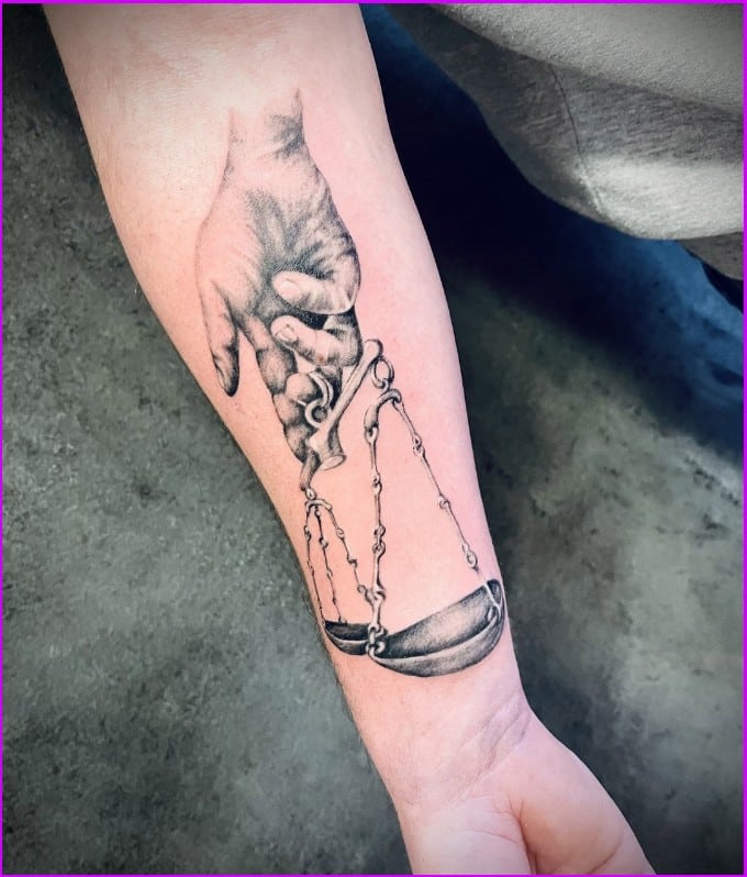 creative libra tattoos