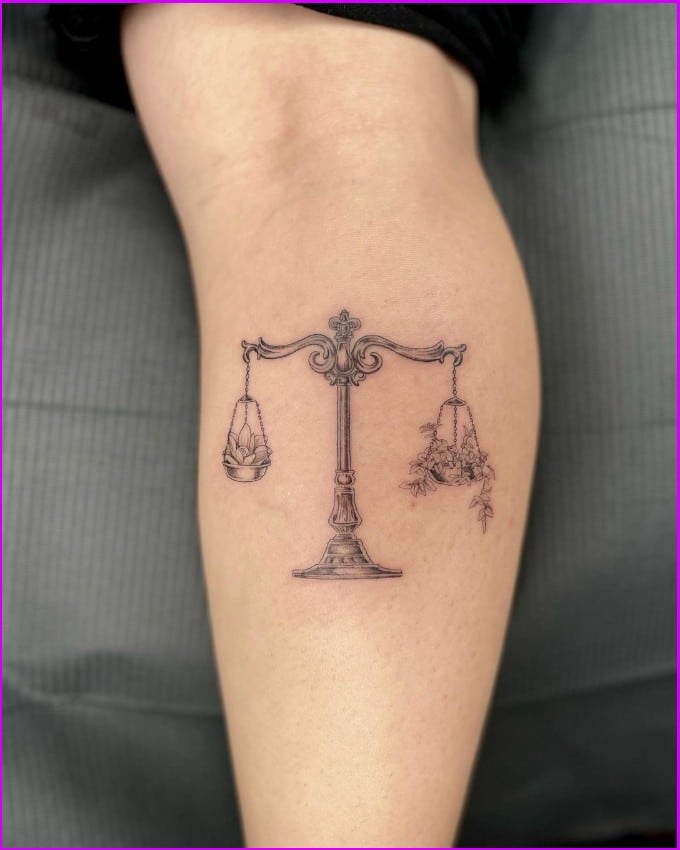libra tattoo design