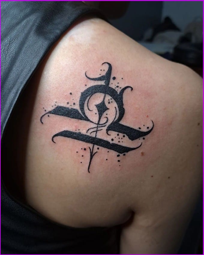 tribal libra tattoo designs