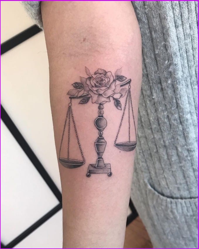 libra tattoo