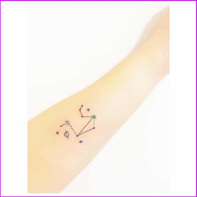 libra constellation tattoos