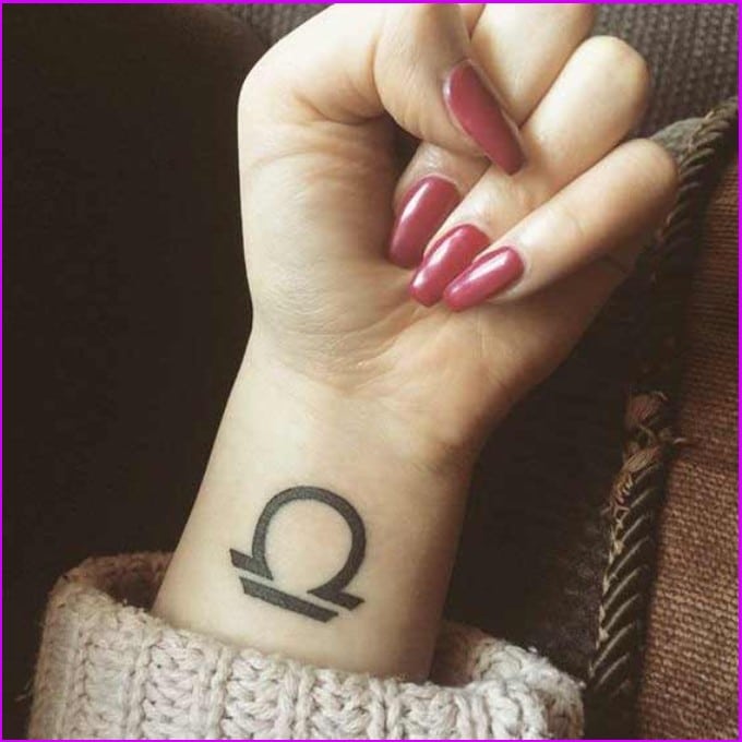 libra wrist tattoos