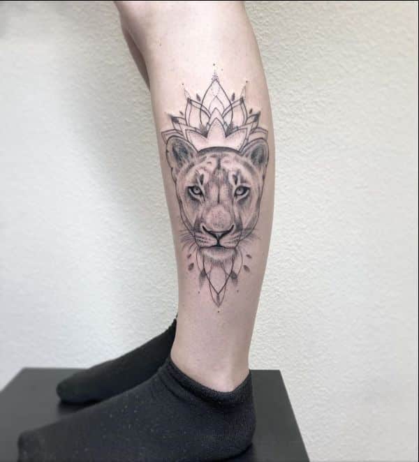 lion tattoos for females