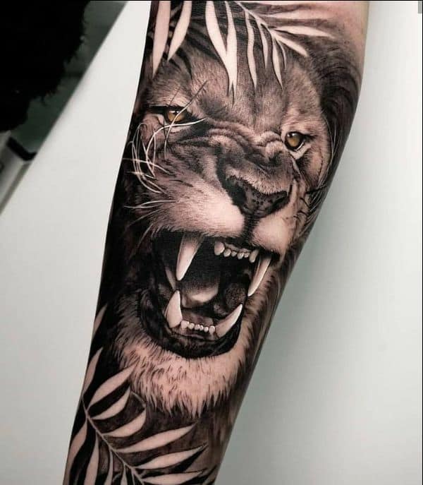 lion arm tattoos