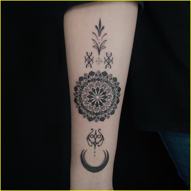 mandala tattoos for women
