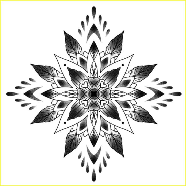 mandala tattoo drawing