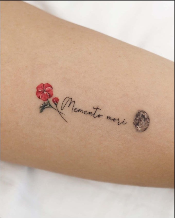 tempus fugit memento mori tattoo