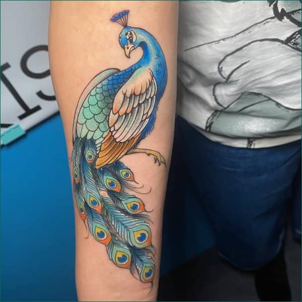 best peacock tattoos