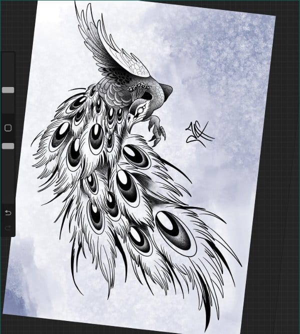 best peacock tattoos