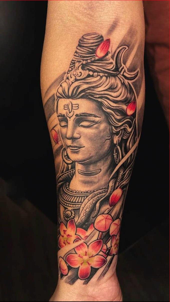 shiva bhagwan tattoo
