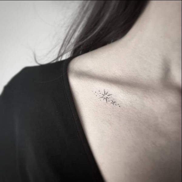 hearts and star tattoos