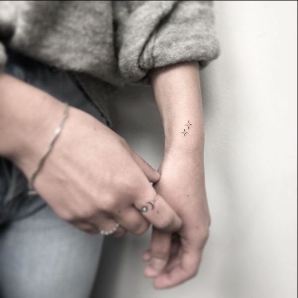 star wrist tattoos