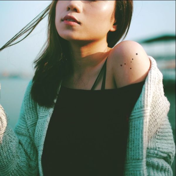 five pointed star tattoos