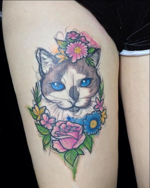 cat tattoos small