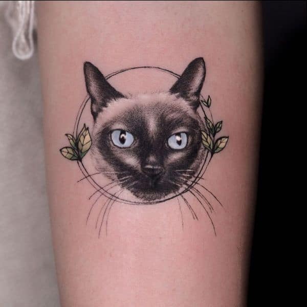 siamese cat tattoo
