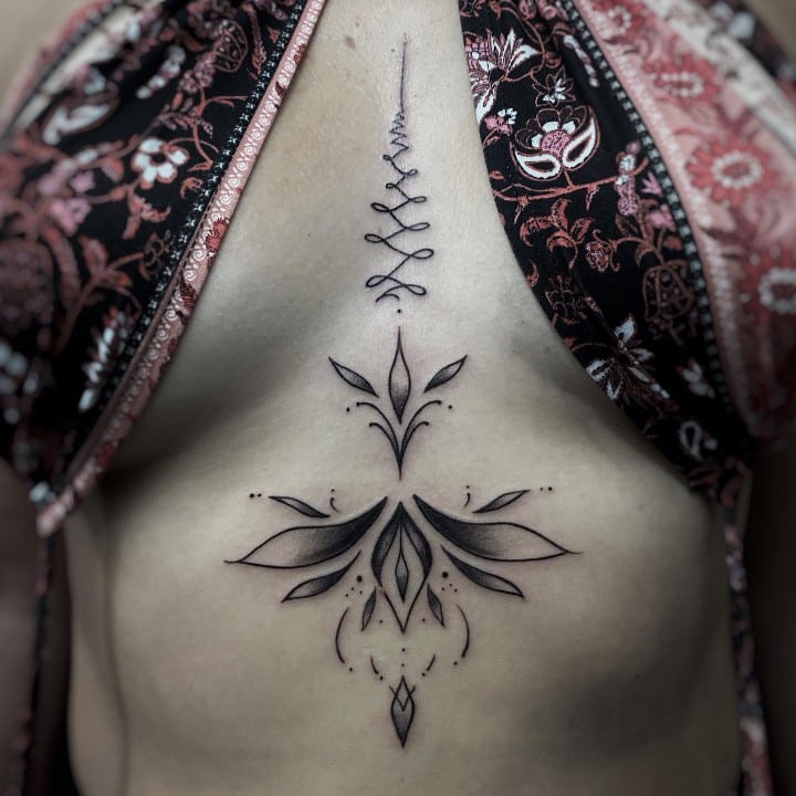 Chest tattoos for women