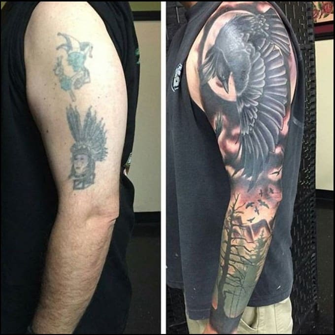 butterfly cover up tattoo 