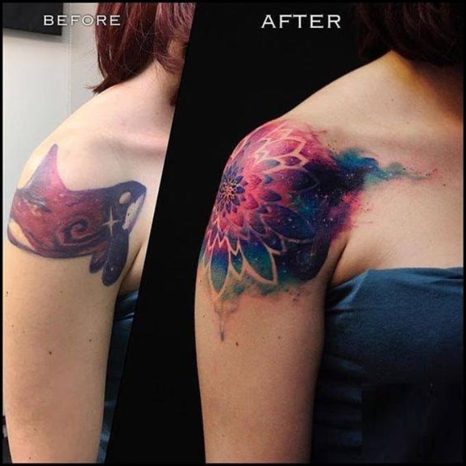 shoulder tattoo cover up 