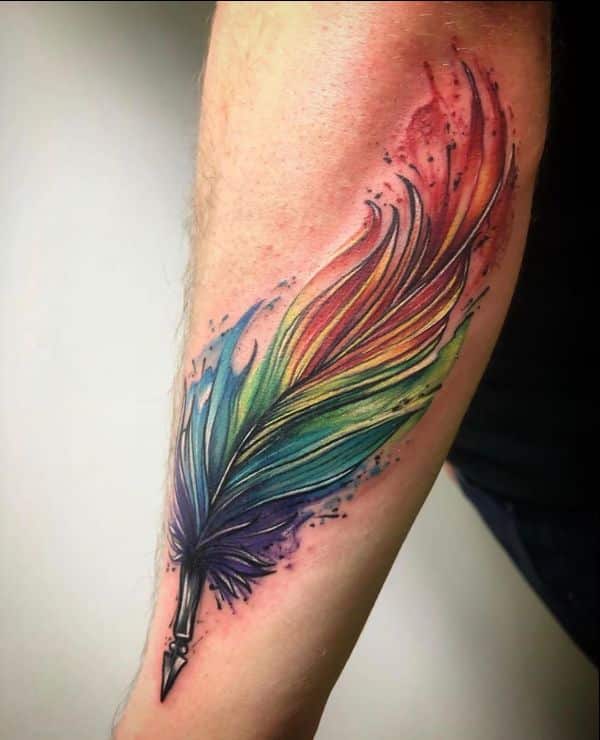 peacock feather tattoos