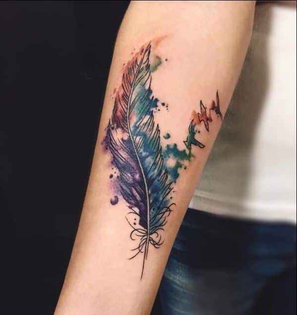  unique feather tattoos