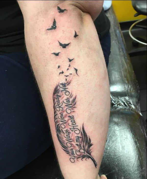  matching feather tattoos