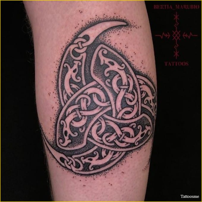 Horn Triskelion tattoos