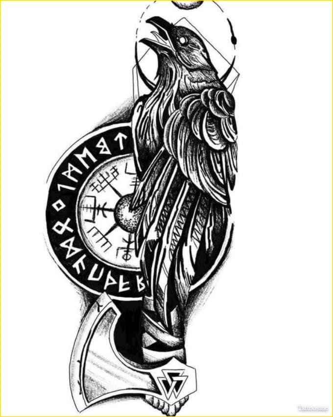 huginn and muninn tattoo