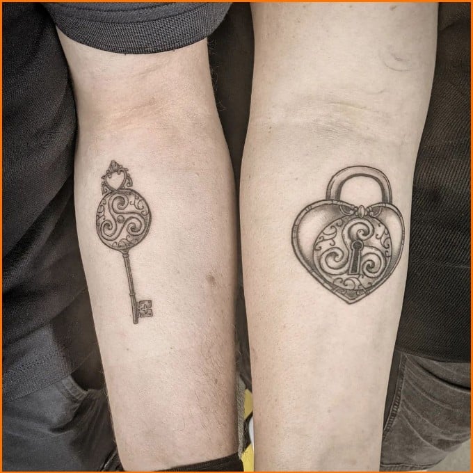 pinterest lock and key tattoos
