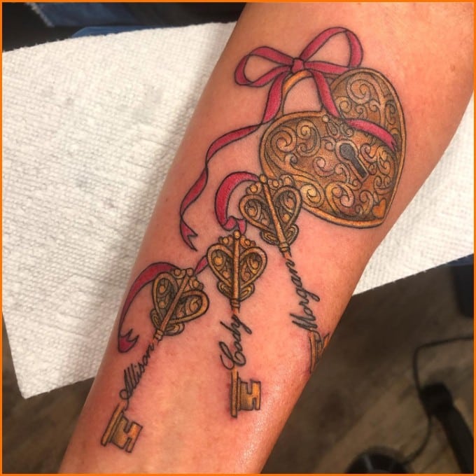 Lock and key tattoos 51