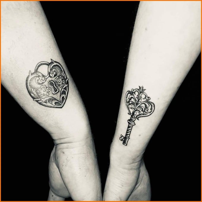 best lock and key tattoos