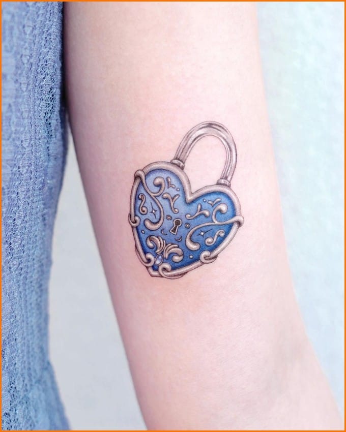 beautiful lock and key tattoos