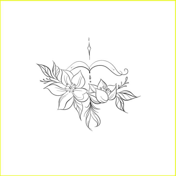 Small Sagittarius tattoos