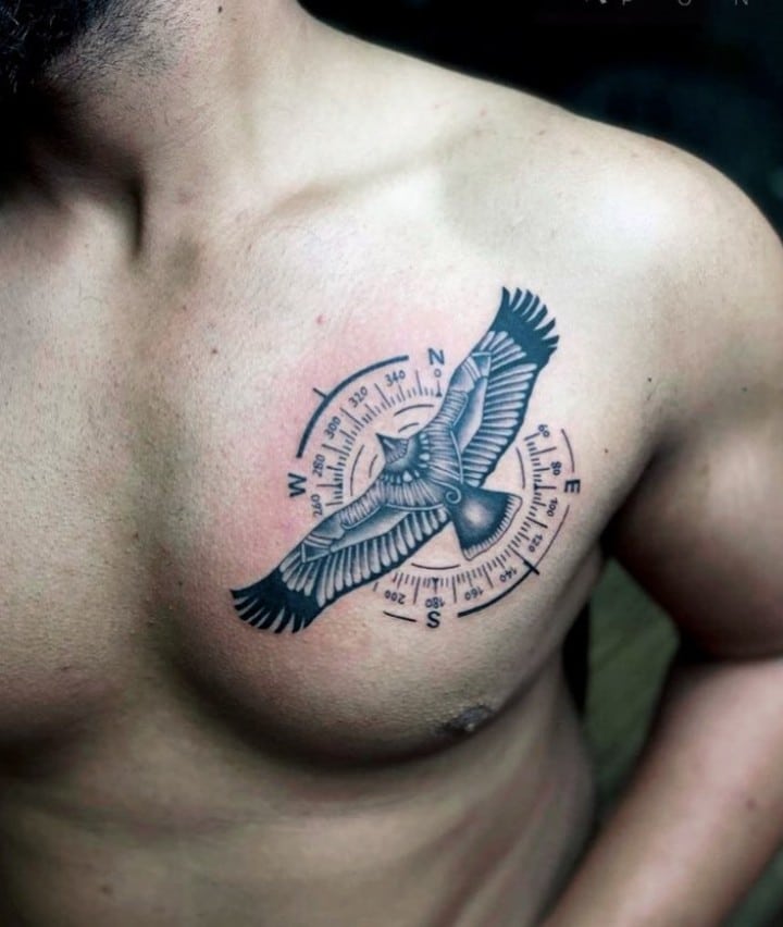 small chest tattoo for men