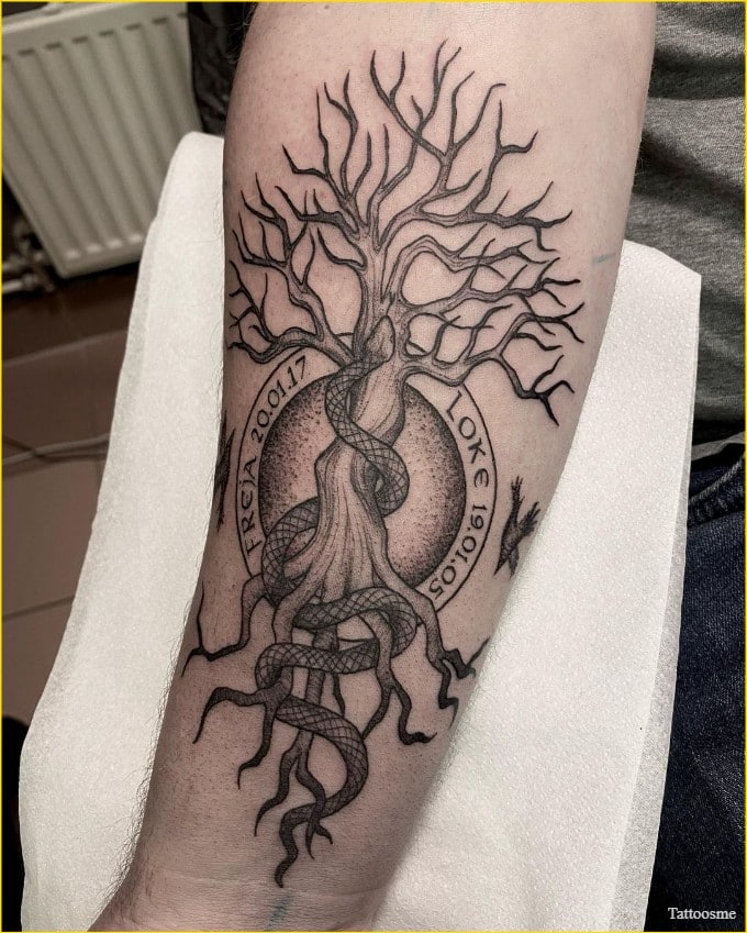 Yggdrasil tattoos