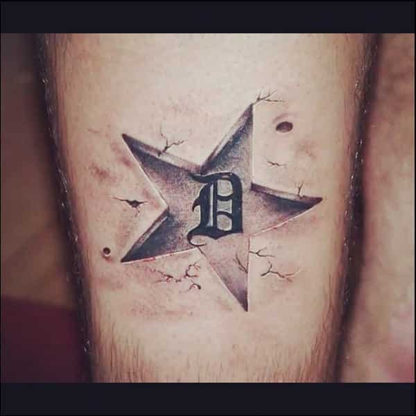 3d star tattoos