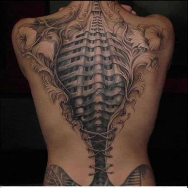 3d back tattoos