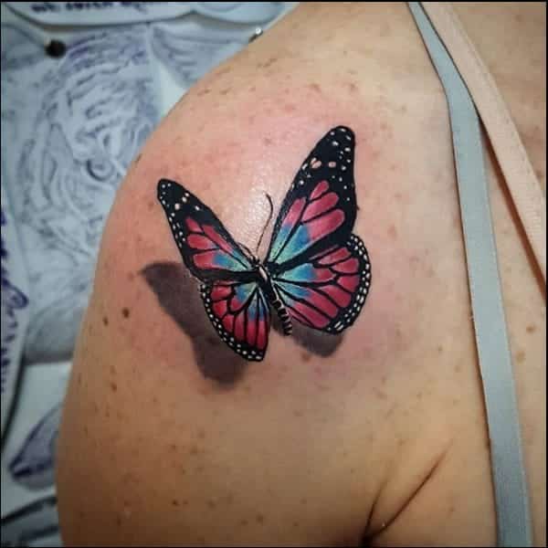 3d butterfly tattoos